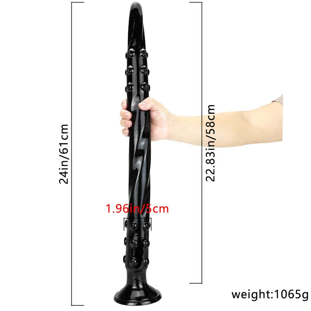 61CM Super Long Anal Plug Suction Cup Anal Dildo Female Masturbator Anal Plug Stimulate Vagina Sex Toy for Woman Man Sex Product