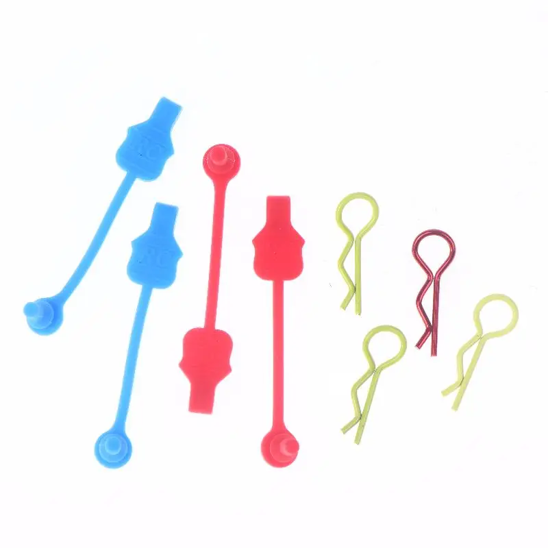 1/10 1/8 스케일 RC 모델 자동차용 4개 세트 아르마 그라나이트 크라톤 6s 업그레이드 부품 실리콘 바디 클립 리테이너