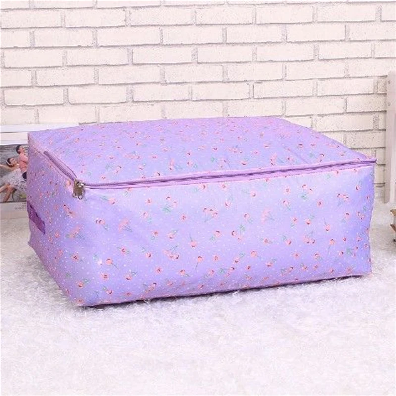 Oxford Cloth Clothes Quilt Storage Bag With Zipper Large-capacity Bedding Sundries Organizer Bag Home Dust-proof Storage Bag