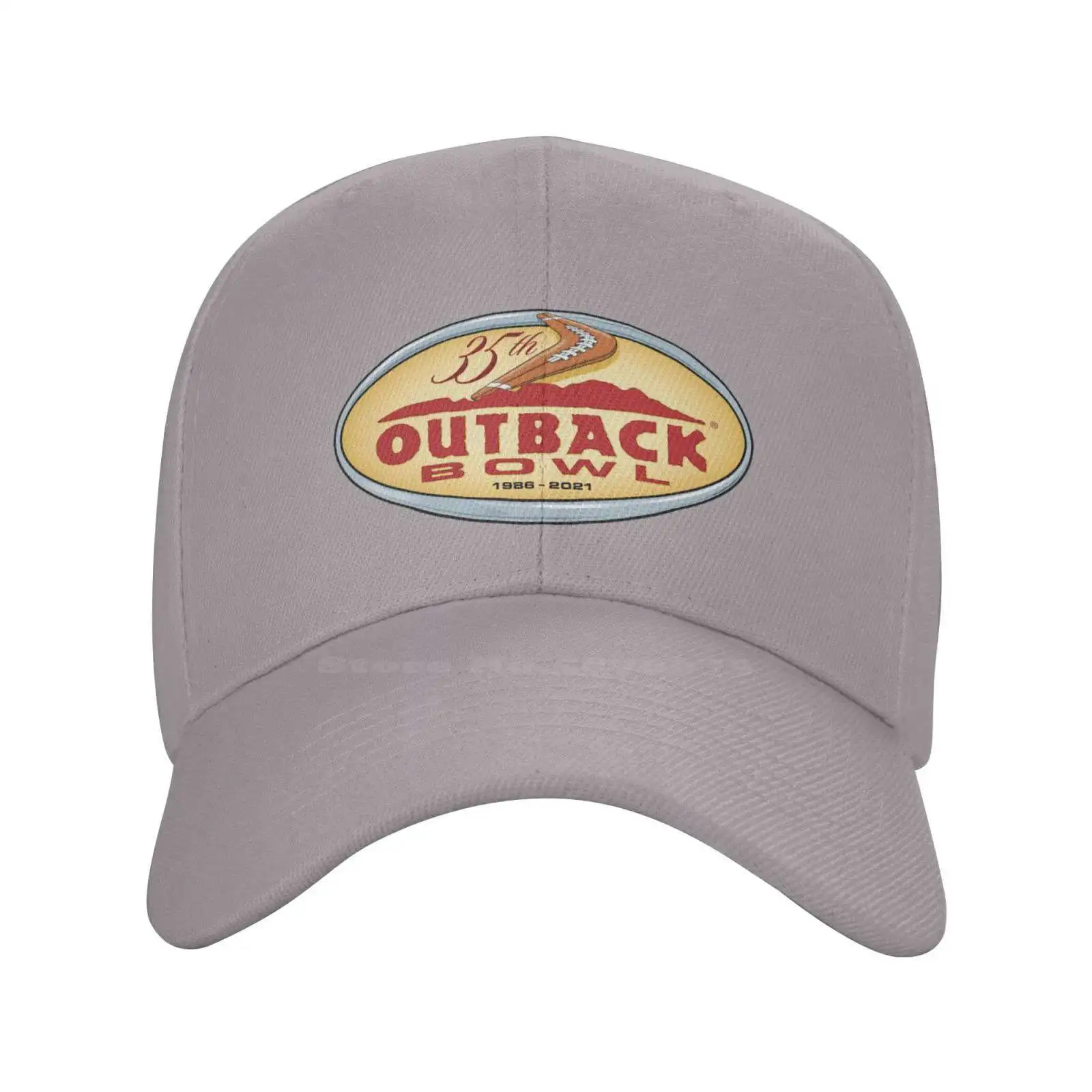 

Outback Bowl Logo Print Graphic Casual Denim cap Knitted hat Baseball cap