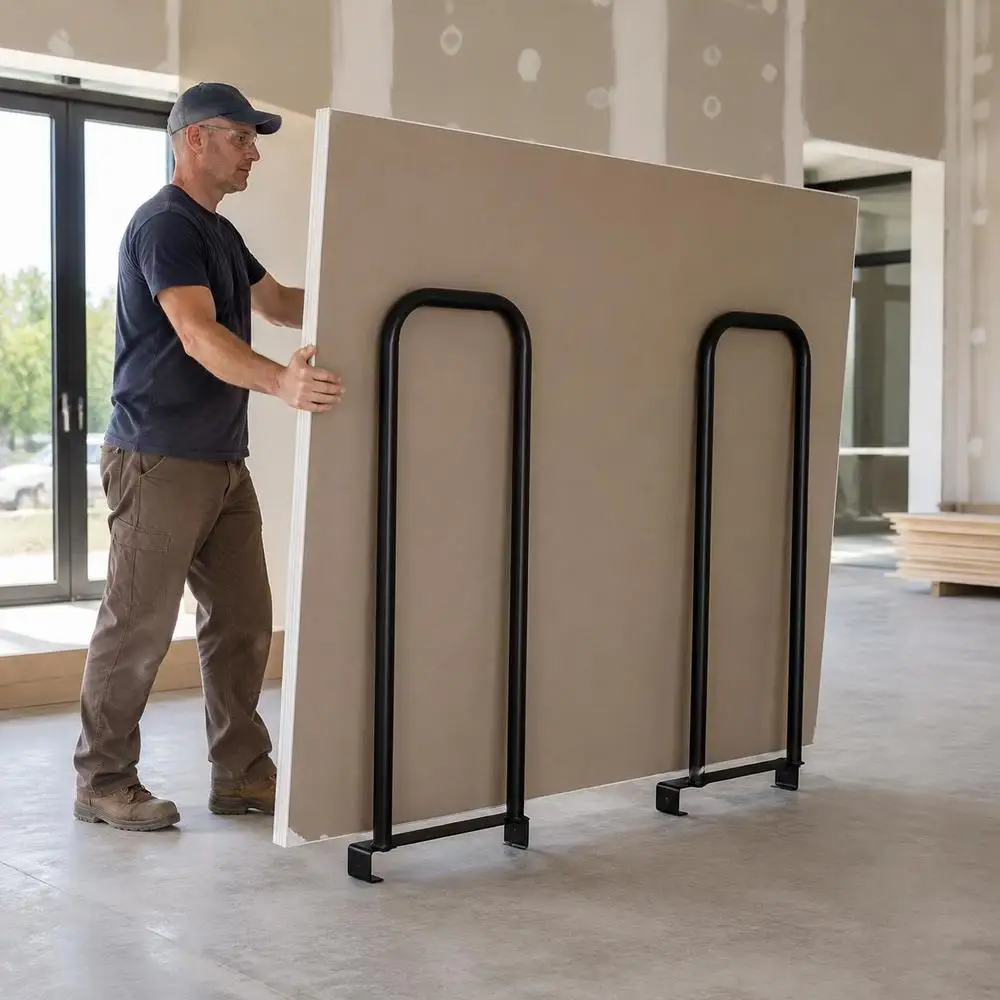 Kit de conversion en acier 33x97 cm pour chariot de chantier, entrepôt, atelier, capacité de charge 137 kg, accessoire de transport, plaque d'extension à roulettes