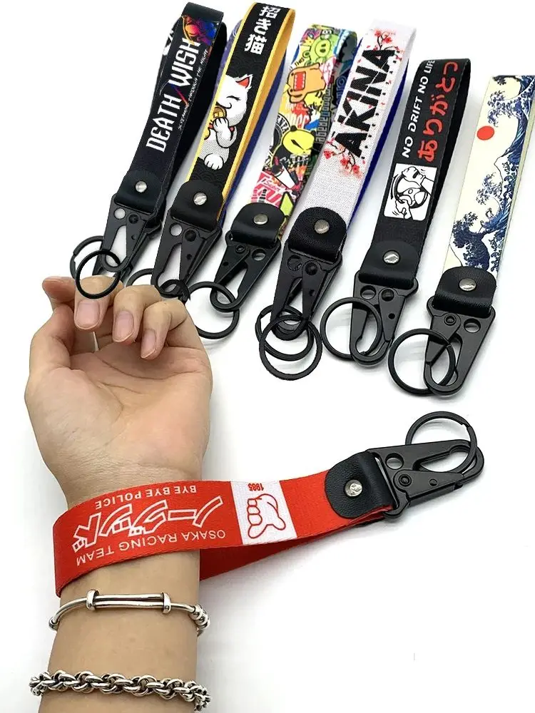 Brelok JDM do kluczy samochodowych, motocyklowych, zawieszka do kluczy, smycz do kluczy, akcesoria samochodowe do Toyota, Honda, Mitsubishi. — 2