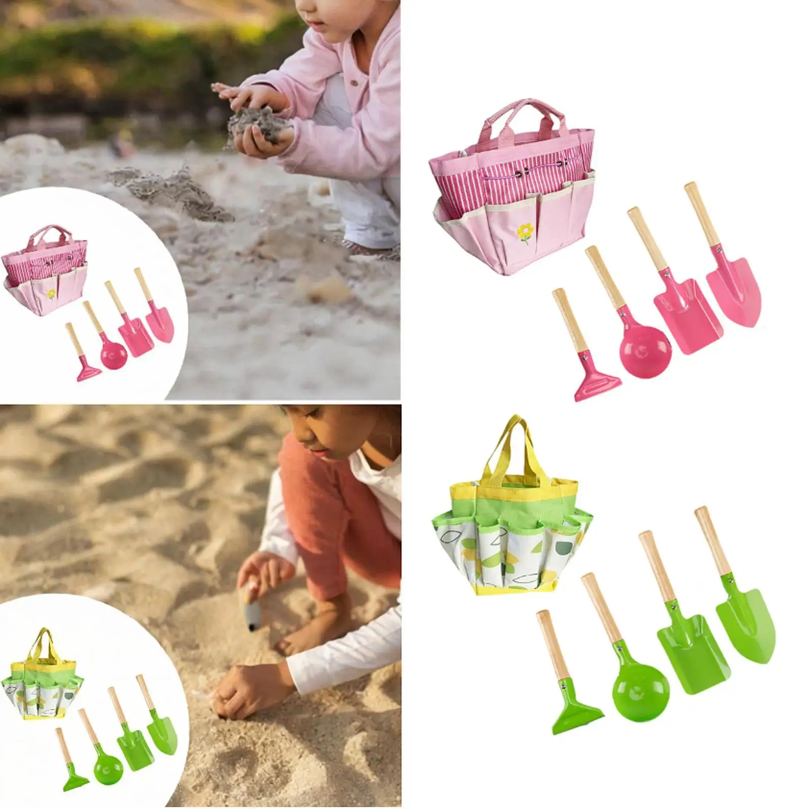 5Pcs Kids Gardening Tools Set Kids Garden Tools for Transplanting Planting