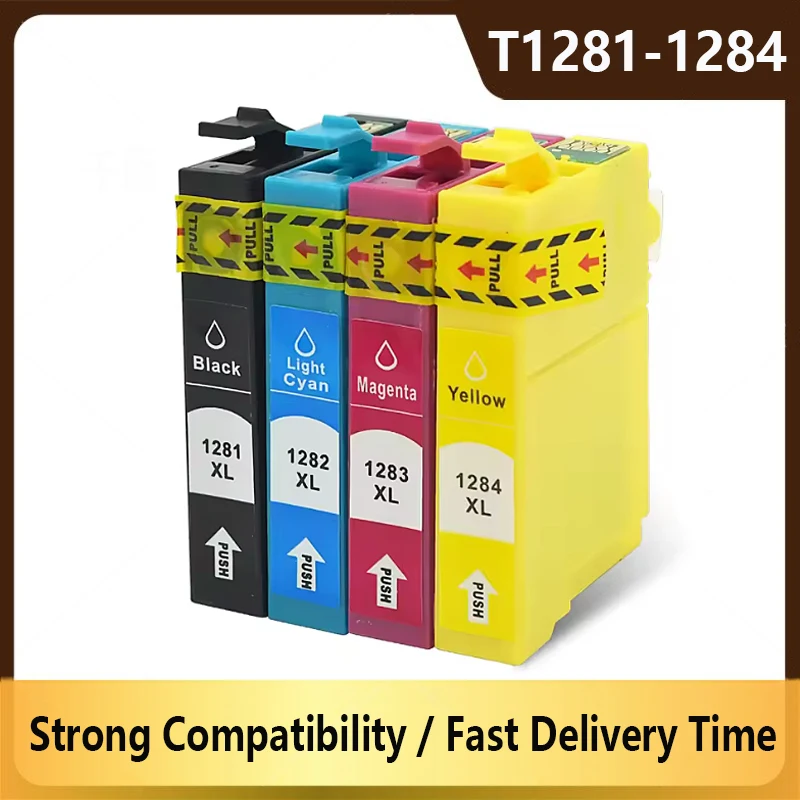 

1281 Ink Cartridge For Epson T1281 T1282 T1283 Compatible SX125 SX130 SX230 SX235W SX420W SX425W SX430W SX435W Printer XL