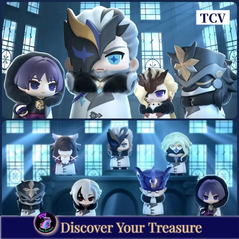 

[В наличии] Tcv Genshin Impact Fatui Harbingers Series Blind Box Q Edition Мини-периферийные фигурки Кукла Настольная загадочная коробка Подарок