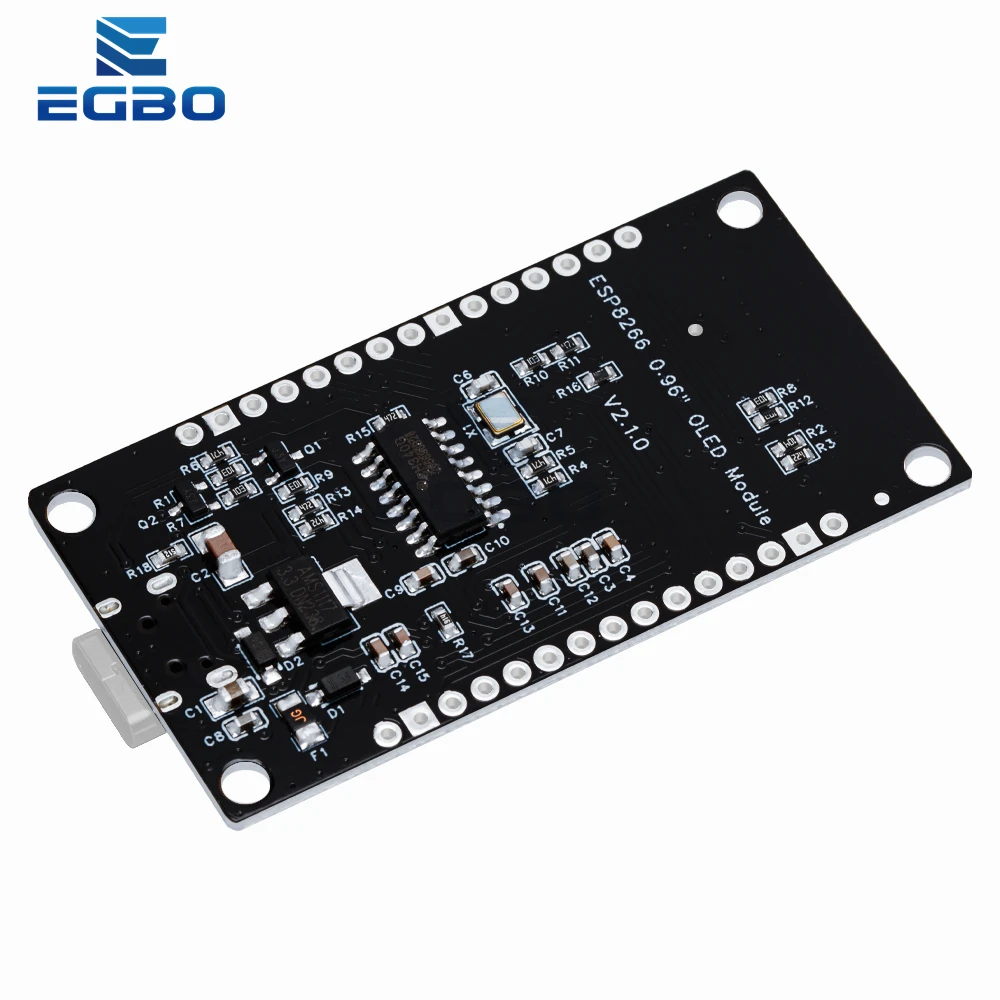 NodeMCU ESP8266 Development Board With 0.96 Inch OLED Display CH340G ESP-12F WiFi Module TYPE-C USB For Arduino/Micropython