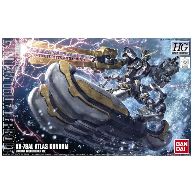 Gundam Bandai Hg 1/144 RX-78AL Kit Anime Figuur Atlas Actiefiguren Ornamenten Speelgoed Geschenken Assemblage Actie Mech Origineel Product