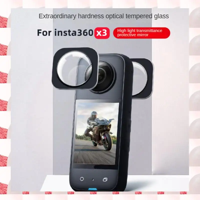 

For Insta360 X3 Protective Mirror Lens Protector Optical Tempered Glass Lens Protector Anti-Scratch Replacement