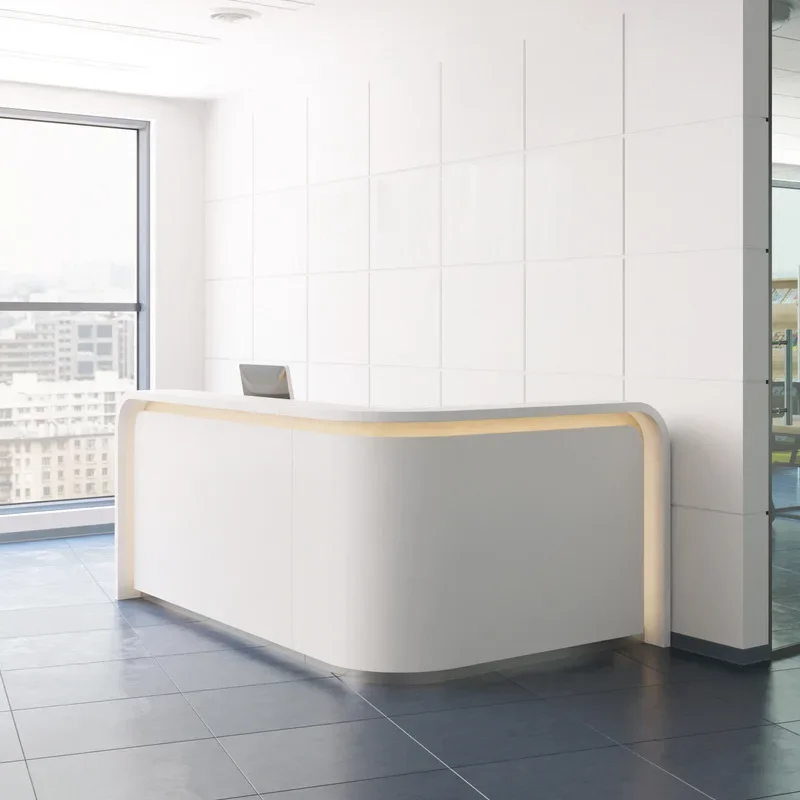 D1 Office Front Desk Modern Simple Front Desk Reception Desk Company Hotel Office Bar