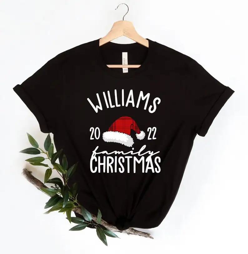 

Matching Family Christmas Shirts, Custom Family Photoshoot Personalized Shirt Short Sleeve Top Tees O Neck 100% Cotton harajuku