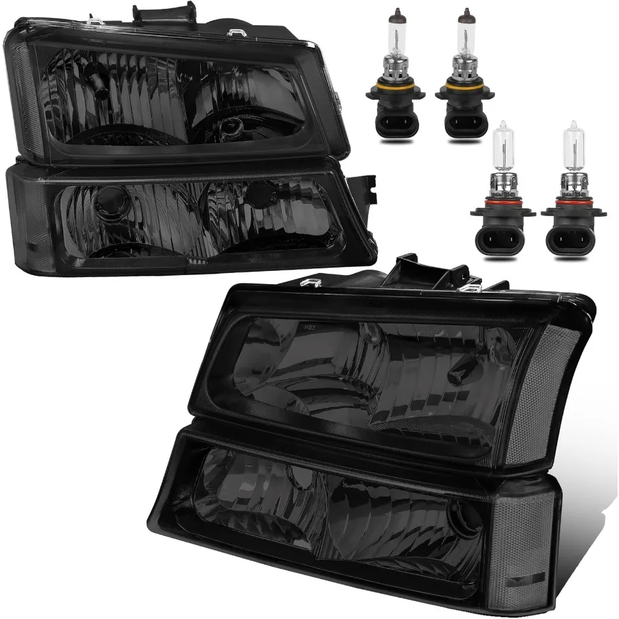 

Пара фар в сборе, совместимых с Chevrolet Silverado 1500 2500 3500 и 2003-2006 Chevy Avalanche со встроенным управлением 20032007 гг.