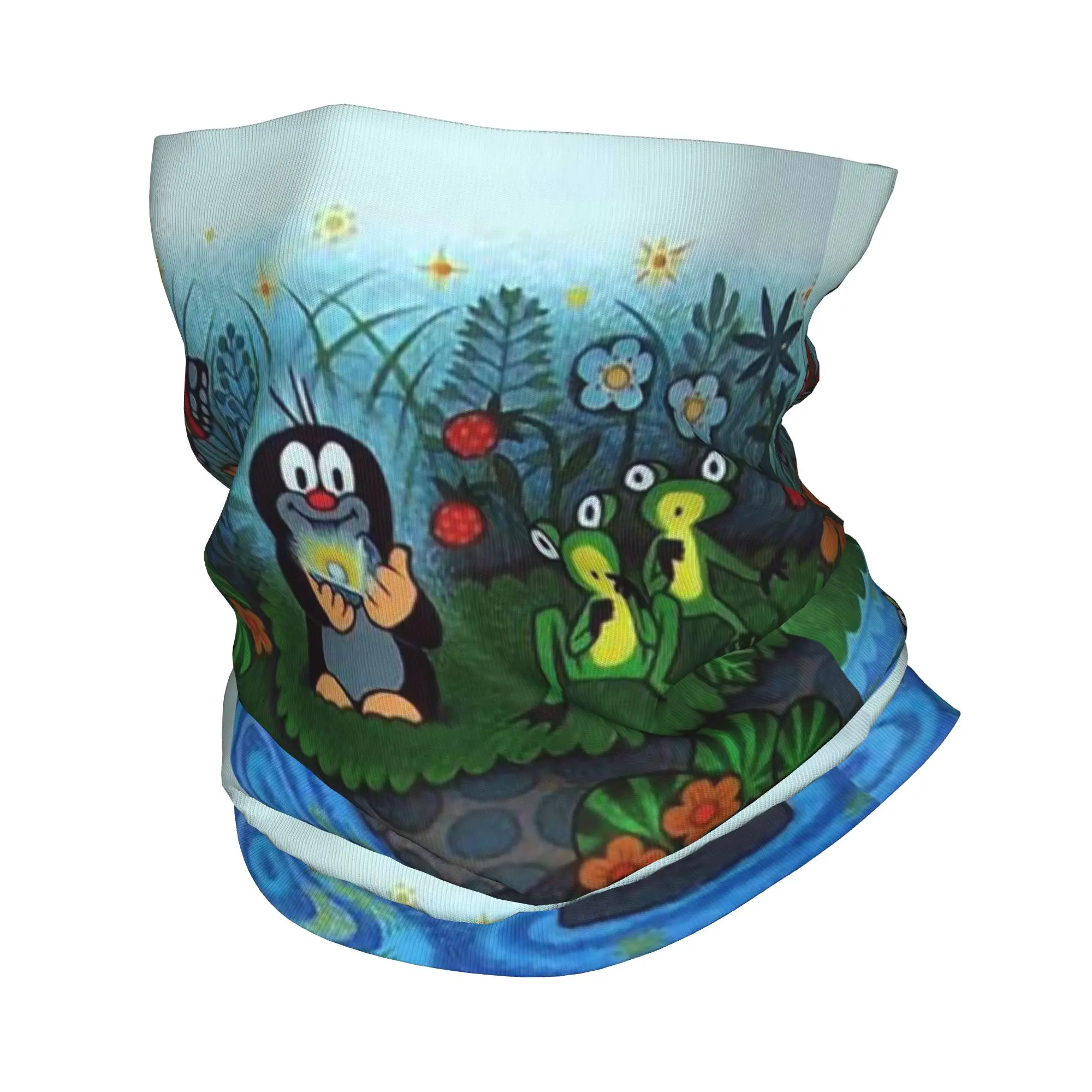 

Милый шарф-бандана Krtek Mole с принтом, волшебный шарф для защиты шеи, теплый шарф для велоспорта, походов, рыбалки, унисекс, для взрослых