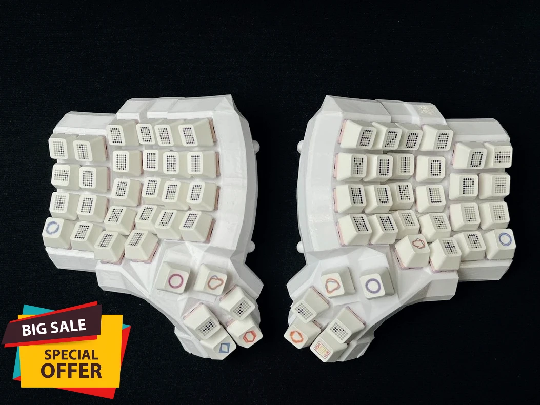 

Dactyl Manuform 5x6 Curved Split Keyboard Wired Solder Ergonomic Mechanical Keyboard Customized Gaming and Office Accessories