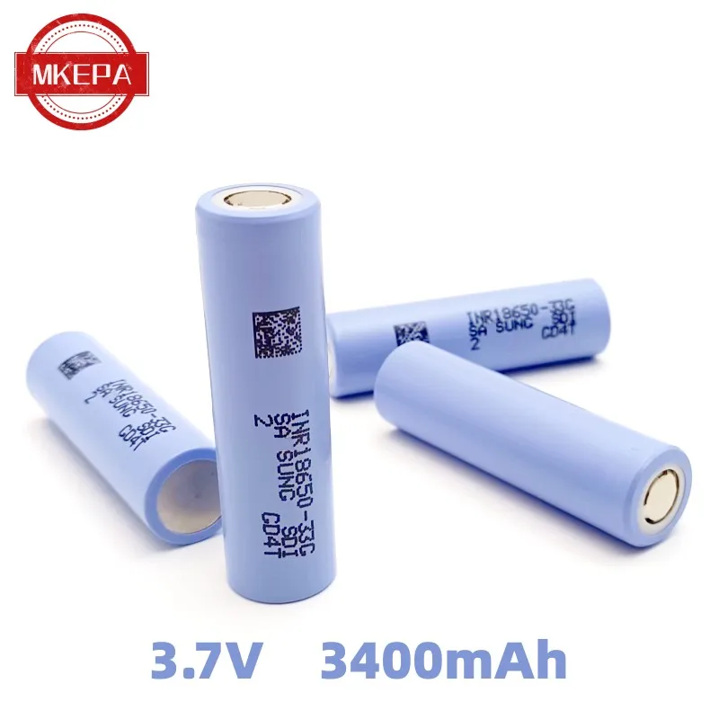 3,7 V 18650 3400 mAh 18650 Li-Ion INR18650-33G аккумуляторная батарея, INR18650-33G 3400 mAh