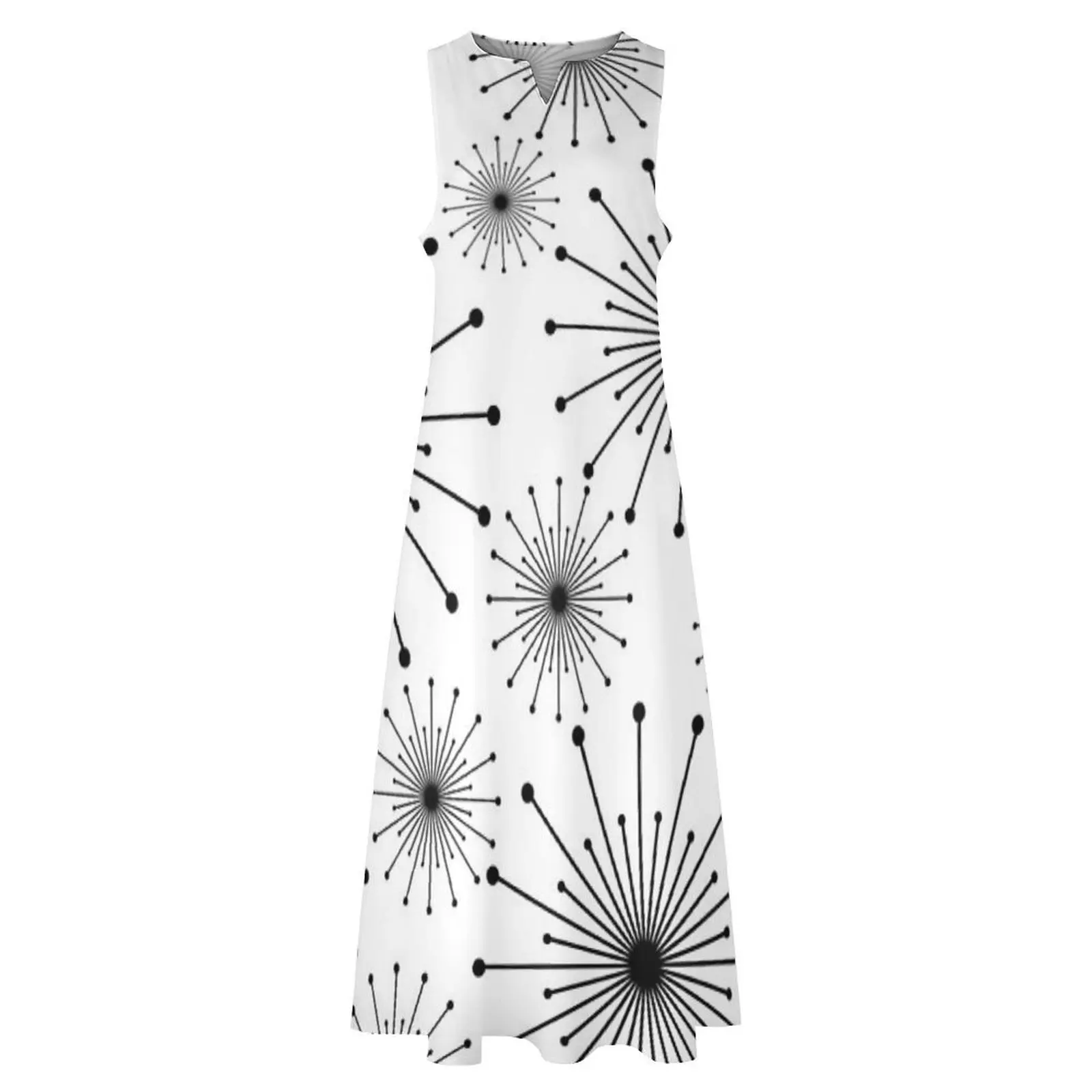 Vestido largo negro brillante, ropa de mujer, vestidos de verano para mujer, vestido 2025, conjuntos elegantes de estilo coreano para mujer