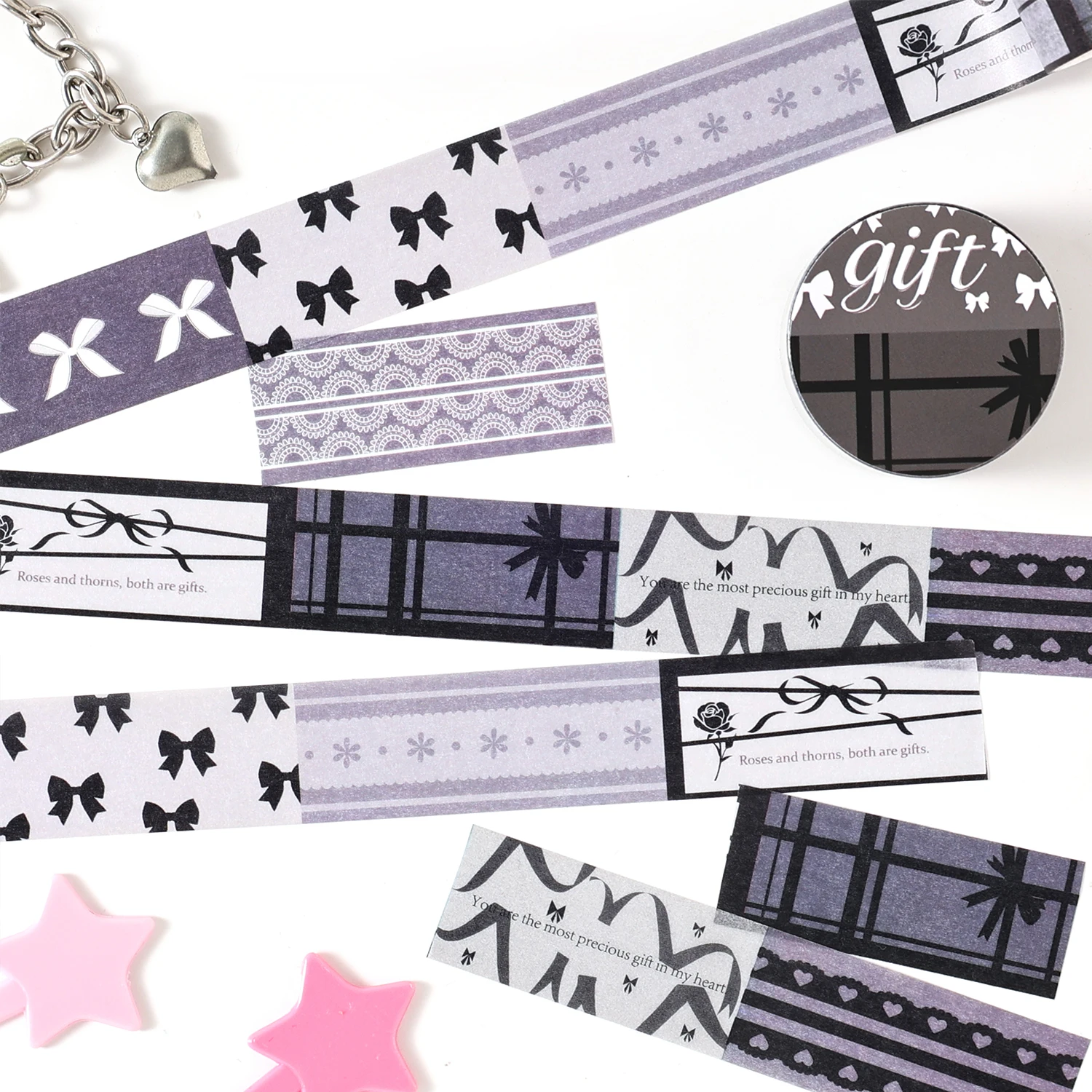 20mm * 2m Grey Texture Series Ins Korean Handbook Collage Decorative Tape DIY Handmade Scrapbook Aesthetics Journal Supplies