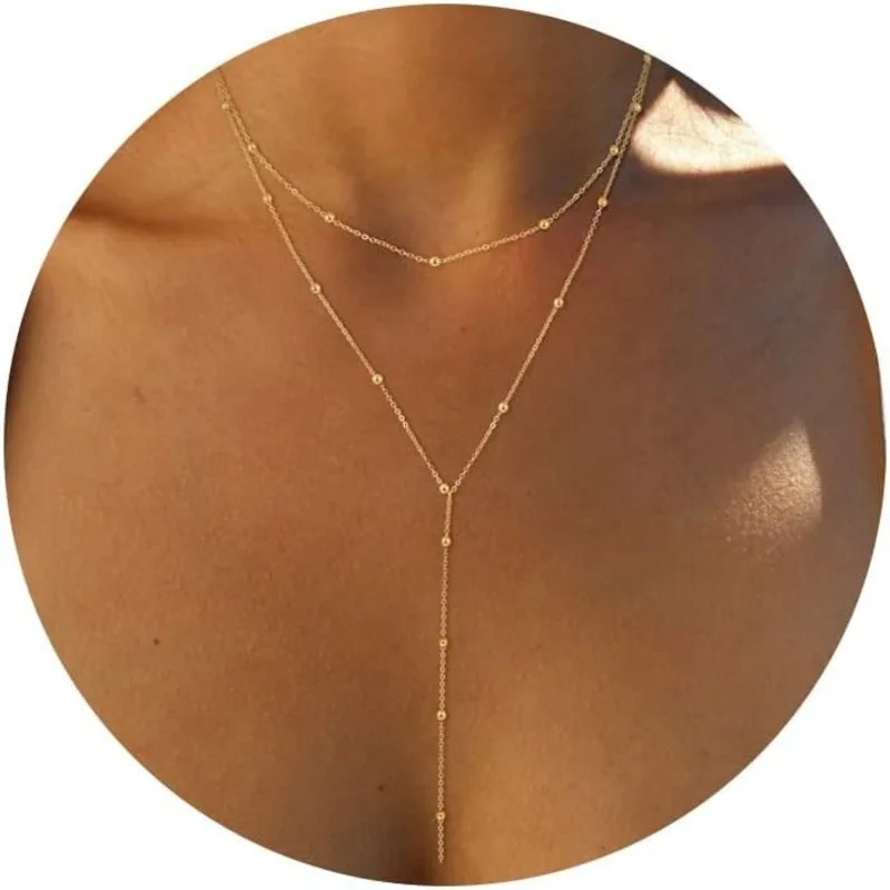 Collier chaîne maille gourmette plaqué or