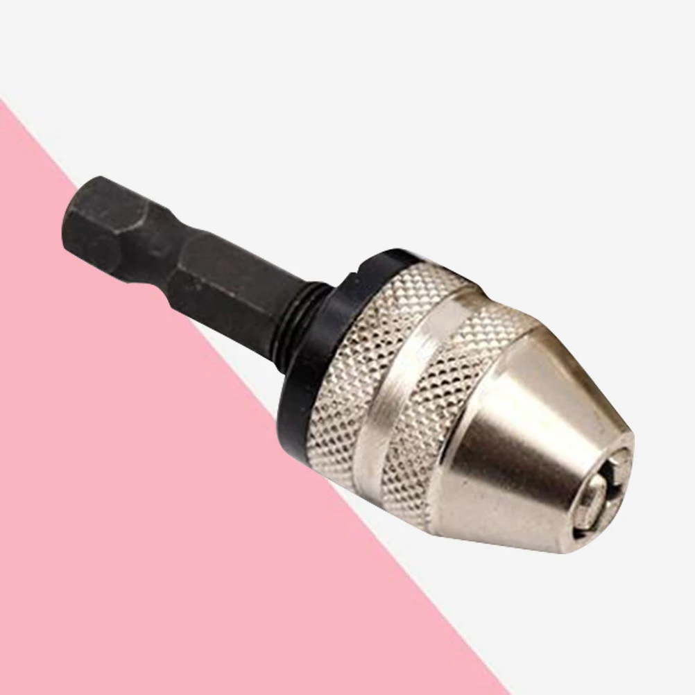 

Electric Grinding Chuck Keyless Drill Chuck Converter Tool Hand Bits 0.3mm-6.5mm Random Color Aluminum Alloy