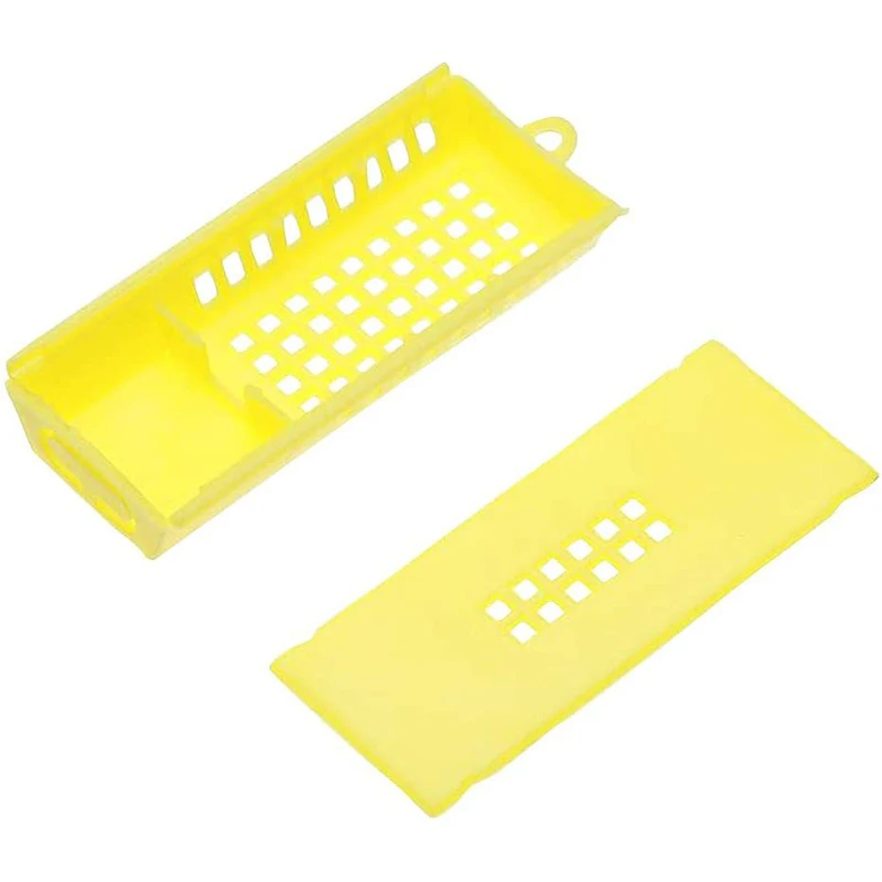 100 Pcs Bee Tools Beekeeping Transport Cages Queen Bee Cages Bee Hive Yellow Bee Isolated Cage Beekeeping