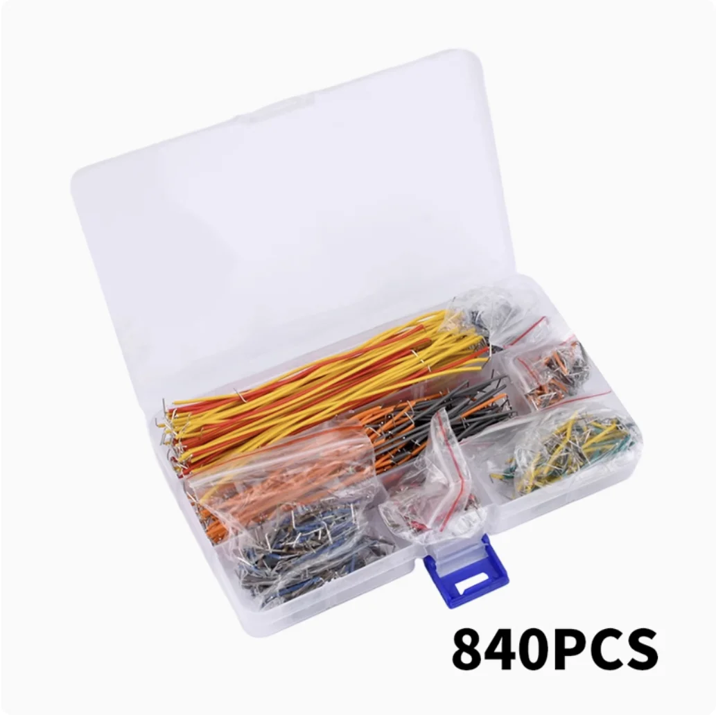 65/140/560/840Pcs/Box Solderless Breadboard Jumper Wires U Shape Breadboard Jumper Cable Wire Kit for DIY Arduino Breadboard