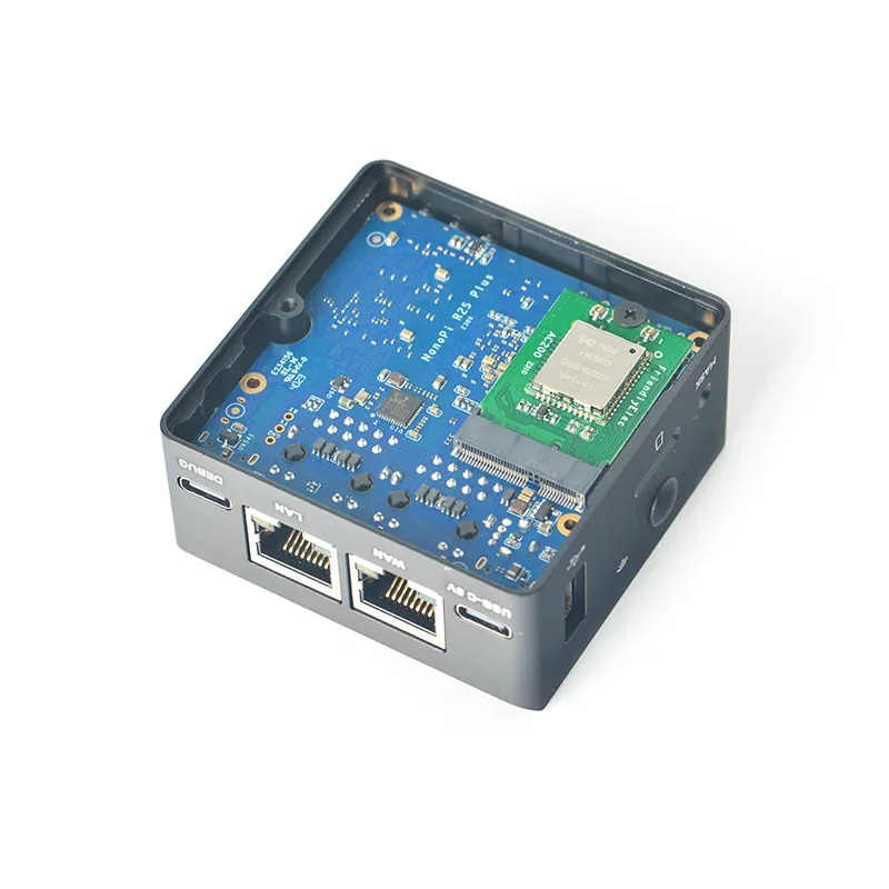 Imagem -05 - Placa de Desenvolvimento Mini Nanopi R2s Plus Rk3328 Portas Ethernet Dual Gigabit 32 Ghz Suporta M.2wif