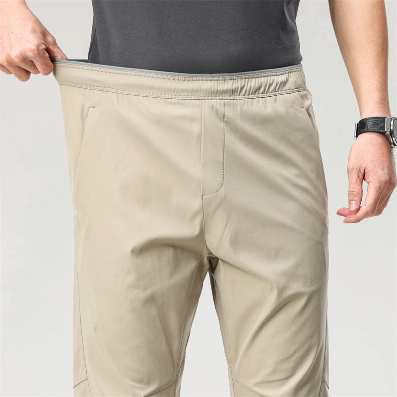 New Korean Spring Summer Thin Fashion Versatile Loose Casual 9-Point Trousers Men'S Straight Outdoor Mountaineering Sports Pants