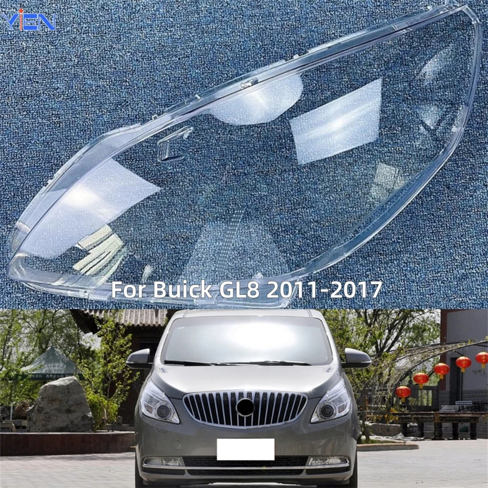 For Buick GL8 2011 2012 2013 2014 2015 2016 2017 Articles Cars Polycarbonate High Gloss Fully Transparent Headlight Seal Cover