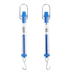 Spring Scale Transparent Spring Balance Hanging Tube Spring Scale 2.5N/10N for Physical Experiment Durable
