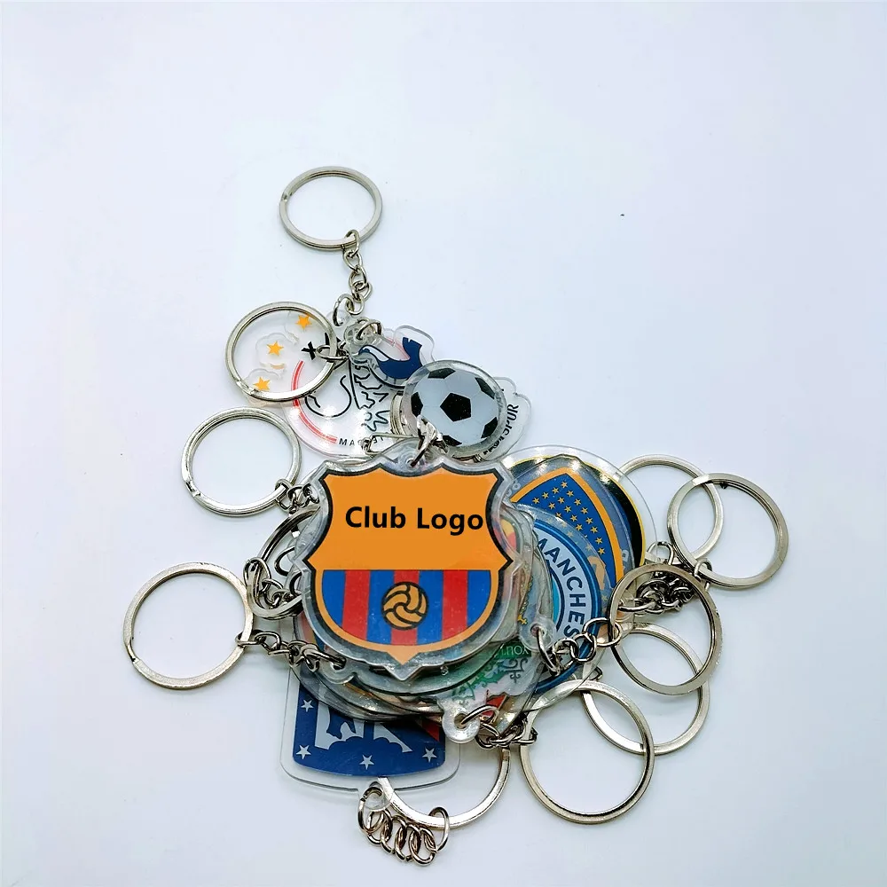 Football Club Logo Acrylic Handicraft Ornaments Real Spain Madrid Soccer Crafts Ornaments France Germany Belgium Plaques 1Pcs