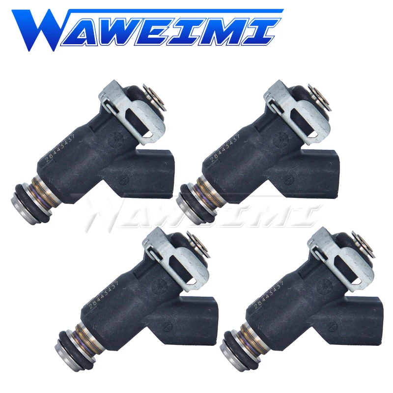 Injetor de Combustível WAWEIMI OEM 28443437, Conjunto de 4 Peças de Alta Precisão para Chevrolet Cruze Classic Sail 3 Jinbei Hiace S 1.5L/1.6L