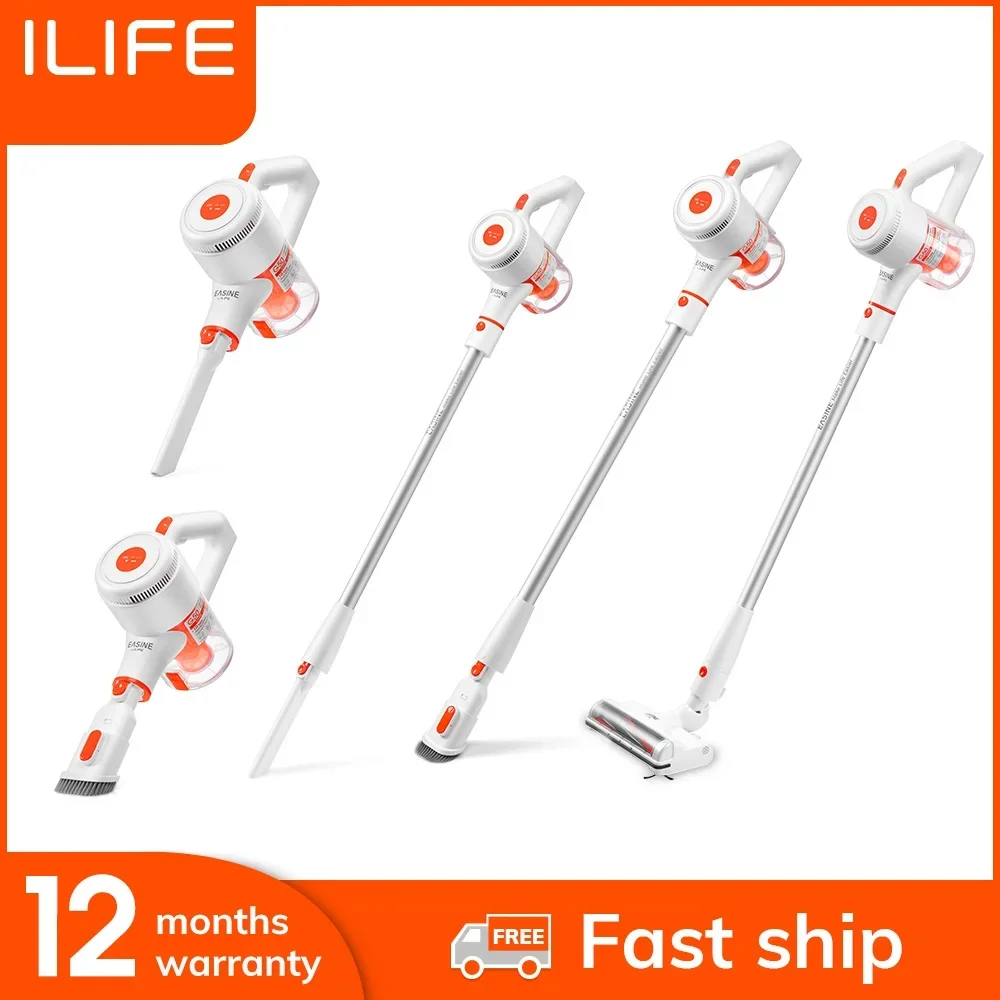 EASINE by ILIFE G50 handheld vacuum cleaner, 10,000Pa Powerful Suction ,LED display, 35mins Runtime,2.5Hours Fast Charge  robot