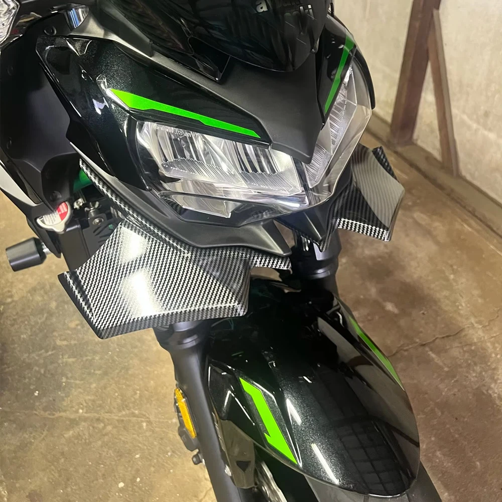 2024 Z650 Winglets deflektor skrzydła motocyklowego dla Kawaski Z 650 2021 2022 2023 Sport Downforce nagie spoilery owiewka aerodynamiczna