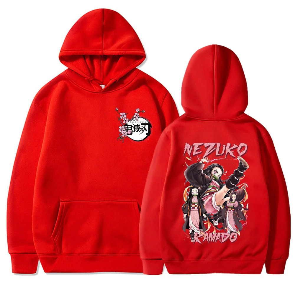 Nezuko Kamado - Demon Slayer Lightweight Hoodie Autumn and Winter Men's  Fashionable Warm Sweatshirt