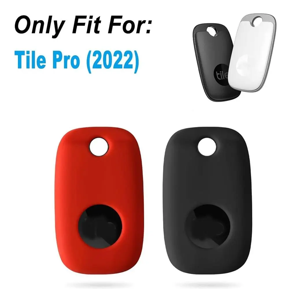 Silicone Case for Tile Pro 2022 Tracker, Soft Flexible Scratch Resistant Cover with Carabiner