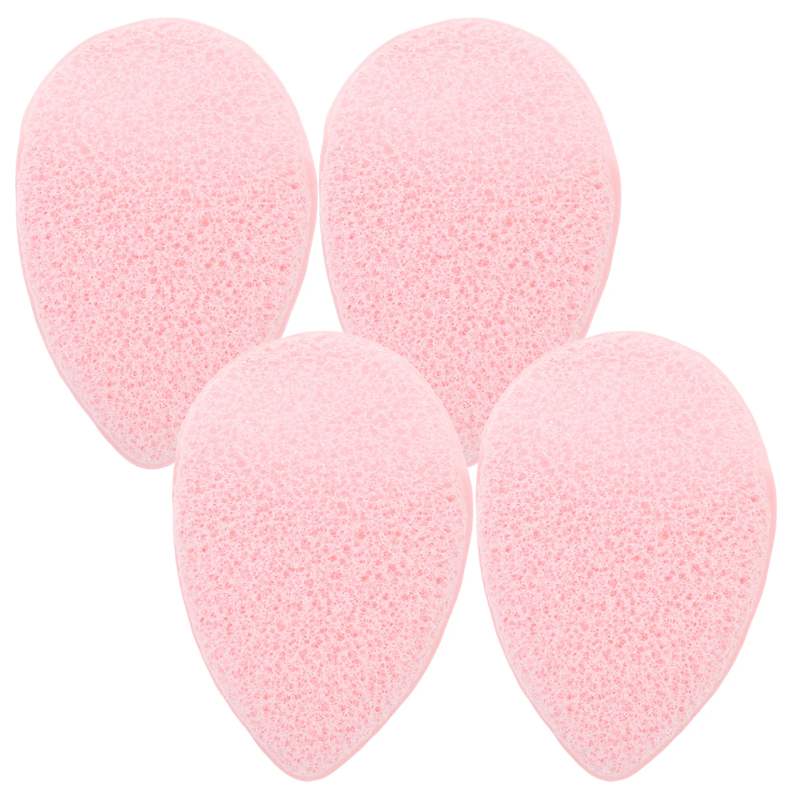 

4 Pcs Cleaning Tools Face Cleansing Sponges for and Exfoliating Wipes Exfoliator Pink Supply Scrubber Women