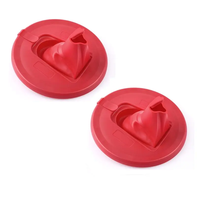 AS94-Secure Seal Foldable Paint Can Lid Cover With Spout& Air Hole 2 Pack For 1 Gallon Container Includes Built-In Spout