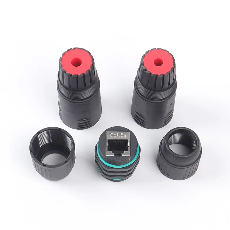 IP68 Waterproof Shielded RJ45 Coupler for Outdoor CAT5E LAN Cable Ethernet Extender Connector Weatherproof Network Adapter