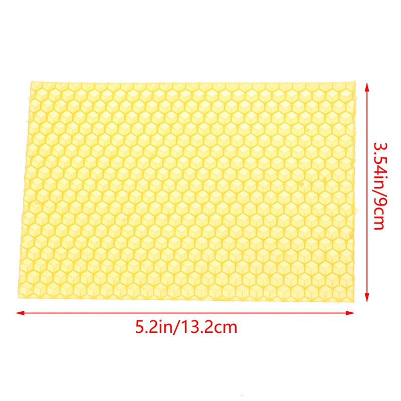 【YA】10Pcs Beeswax Sheets Candle Making Craft DIY Kits Honey Candles Bees Wax Honeycomb Beekeeping Foundation Sheets