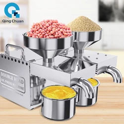 Oil Press Machine 6-10Kg Per Hours 1600W Commercial B02 Peanut Flaxseed Cold Squeezer Business Sesame Sunflower Seeds Extraction