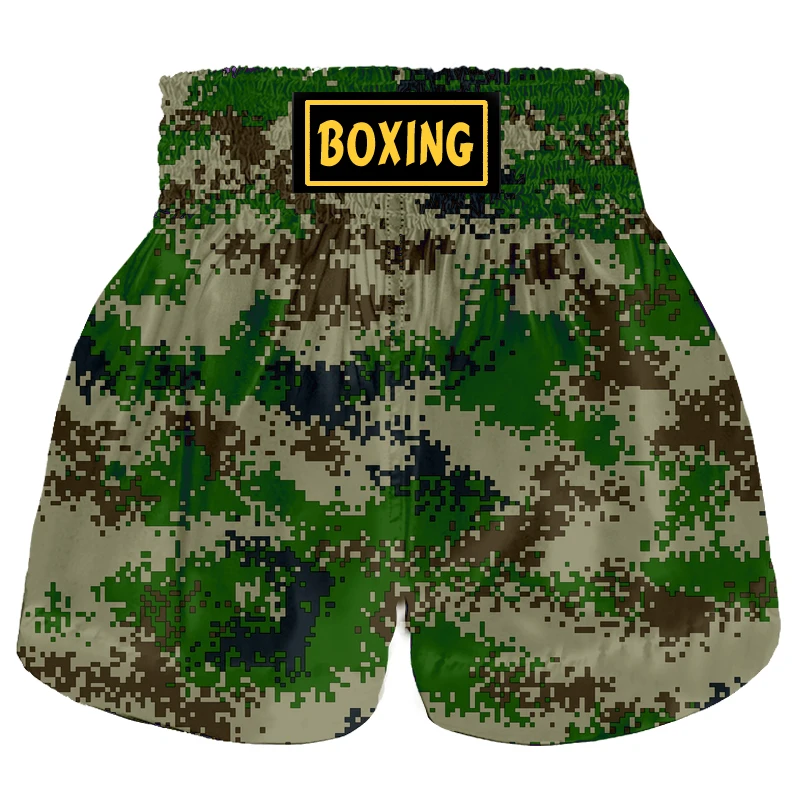 Boxing shorts Men and women Camouflage printed shorts Muay Thai MIXED martial arts Taekwondo breathable Sports shorts Beach surf