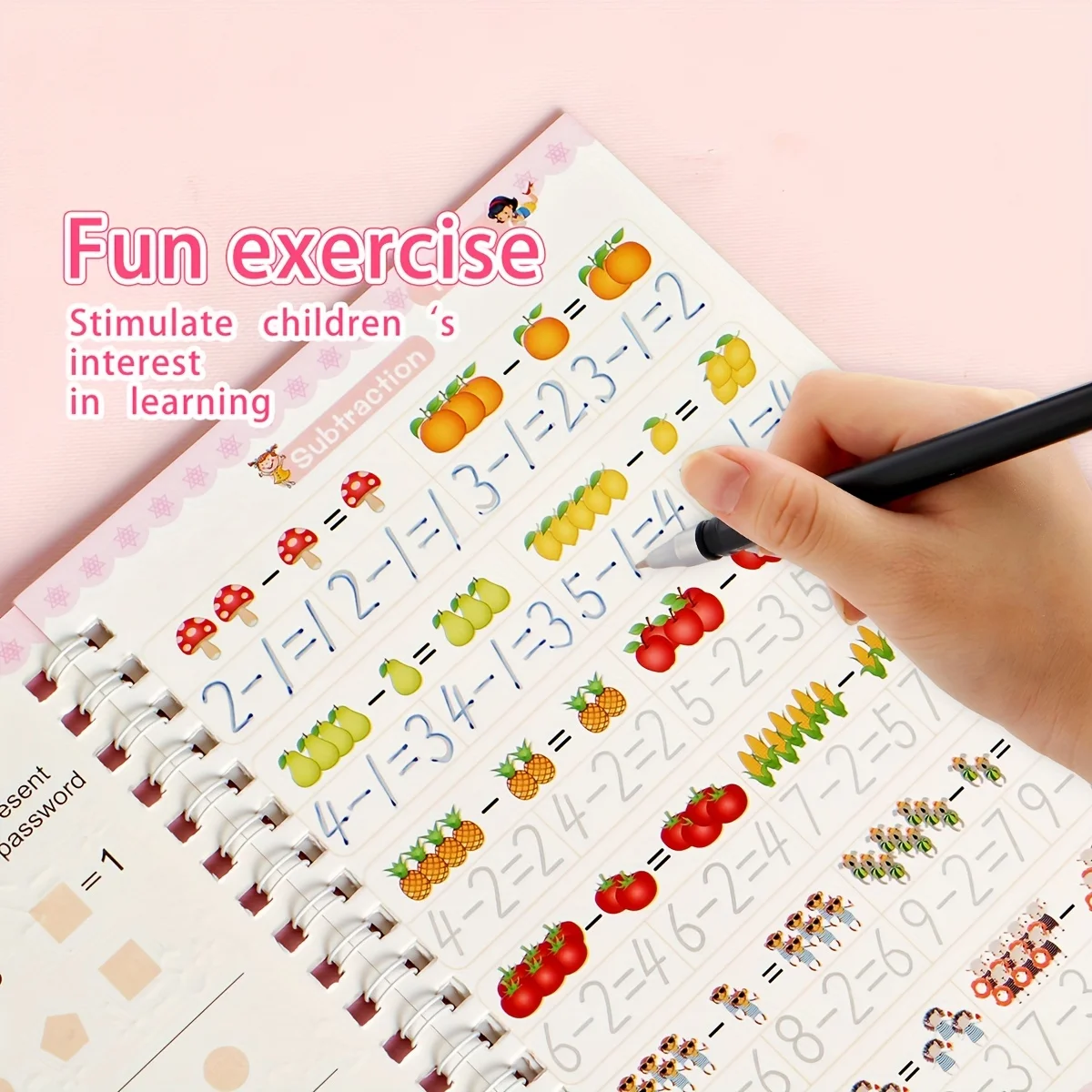 4PCS Magische Englisch Groove Praxis Kopie Buch für kinder Notebook Lernen Anzahl Buchstaben Kalligraphie Schreiben Übung Buch