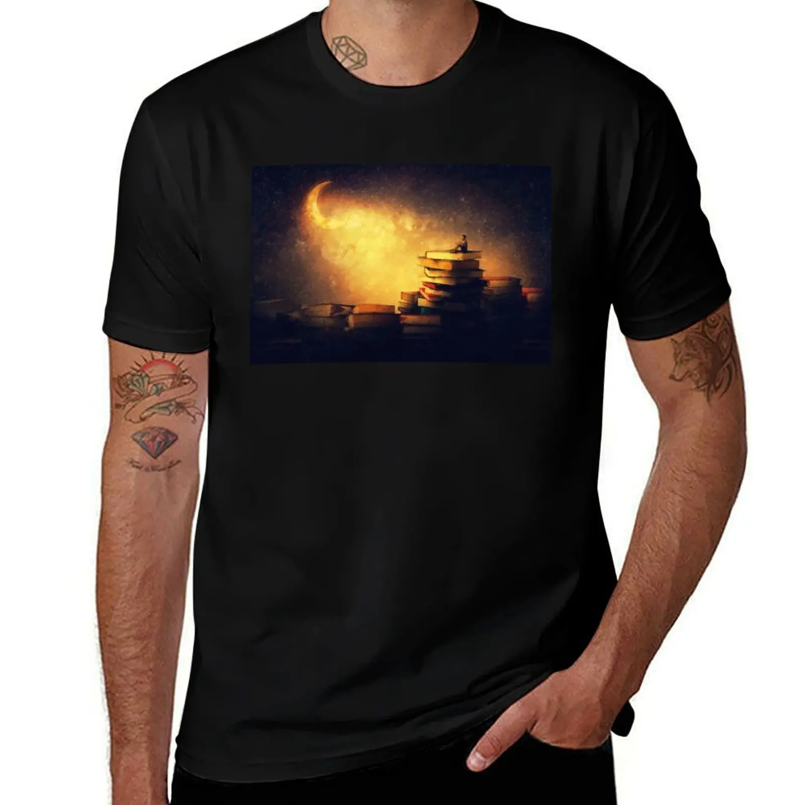 

Magic night stories T-Shirt oversizeds luxury clothing labubu mens graphic t-shirts hip hop