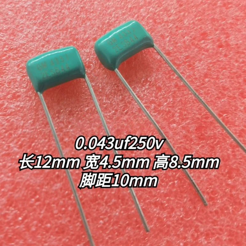 

10PCS film capacitor 43nf 250v 0.043uf 250v 433 250v
