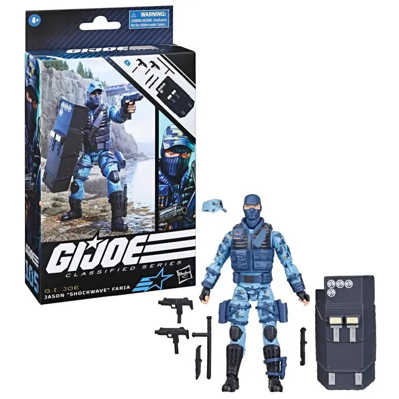 Hasbro G.I. Joe Classified Series #105 Jason Shockwave Faria 6-Inch Action Figures with 9 Accessories Gift-IN STOCK