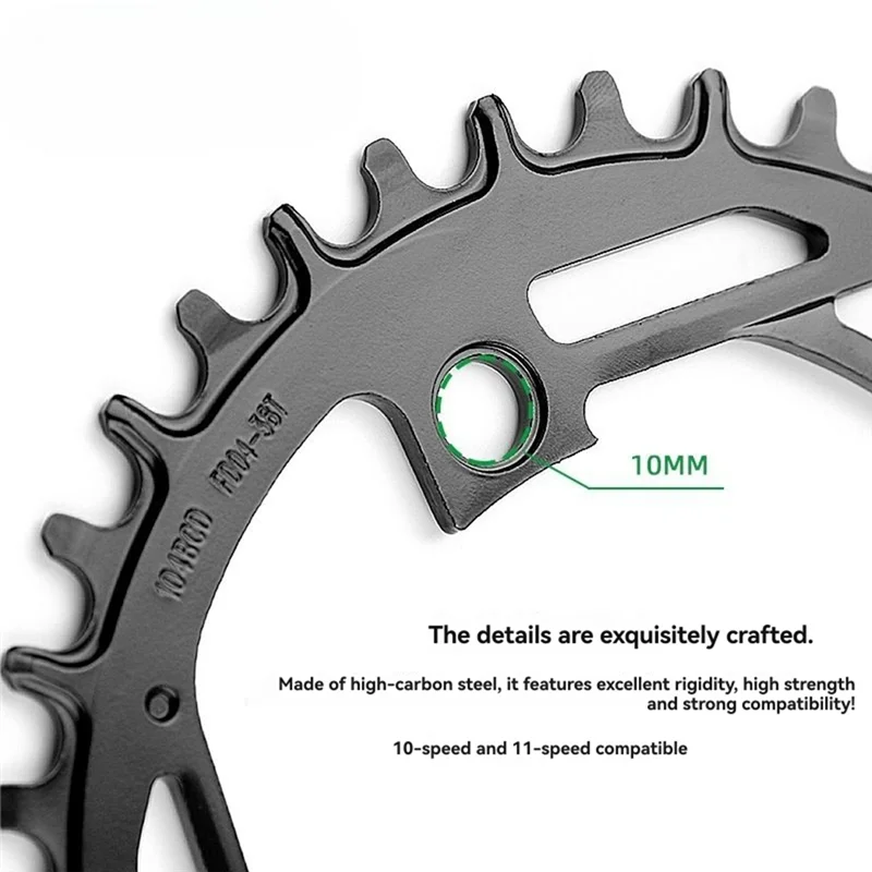 ABUE-لدراجة هوائية جبلية سلسلة BCD104 الصلب سلسلة عجلة ضيقة واسعة ل دراجة جبلية ضرس لوحة كرنك أجزاء