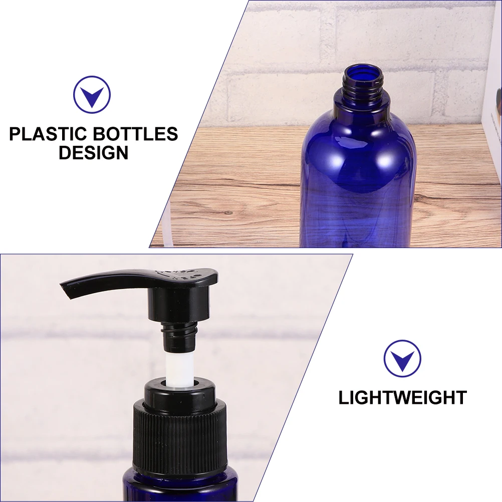 

7pcs Refillable Bottles Shampoo Plastic Pump Design Lightweight Durable Travel Makeup Lotion H Soap Storage