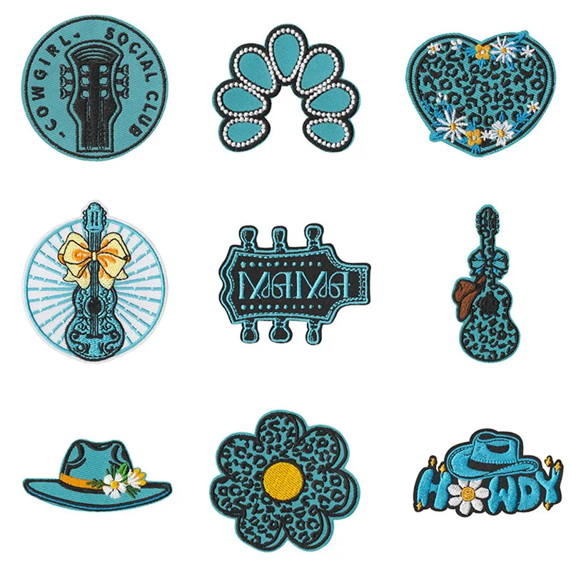 

1/9PCS Cartoon Cap/heart Patch Personality Embroidered Clothes Crafts Badges DIY Cartoon Apparel Sewing Supplies for Clothing.