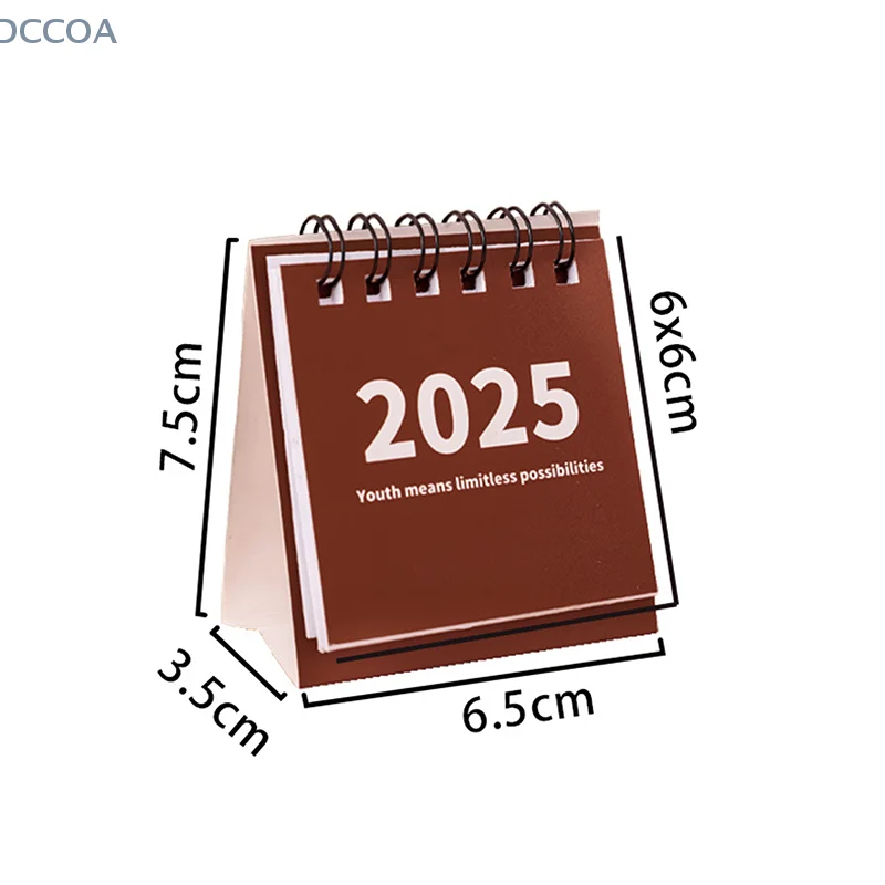 2025 Mini Simple Desk Calendar Cute Portable Pocket Small Daily Planning Calendar Manage Time Schedule Desktop Decoration