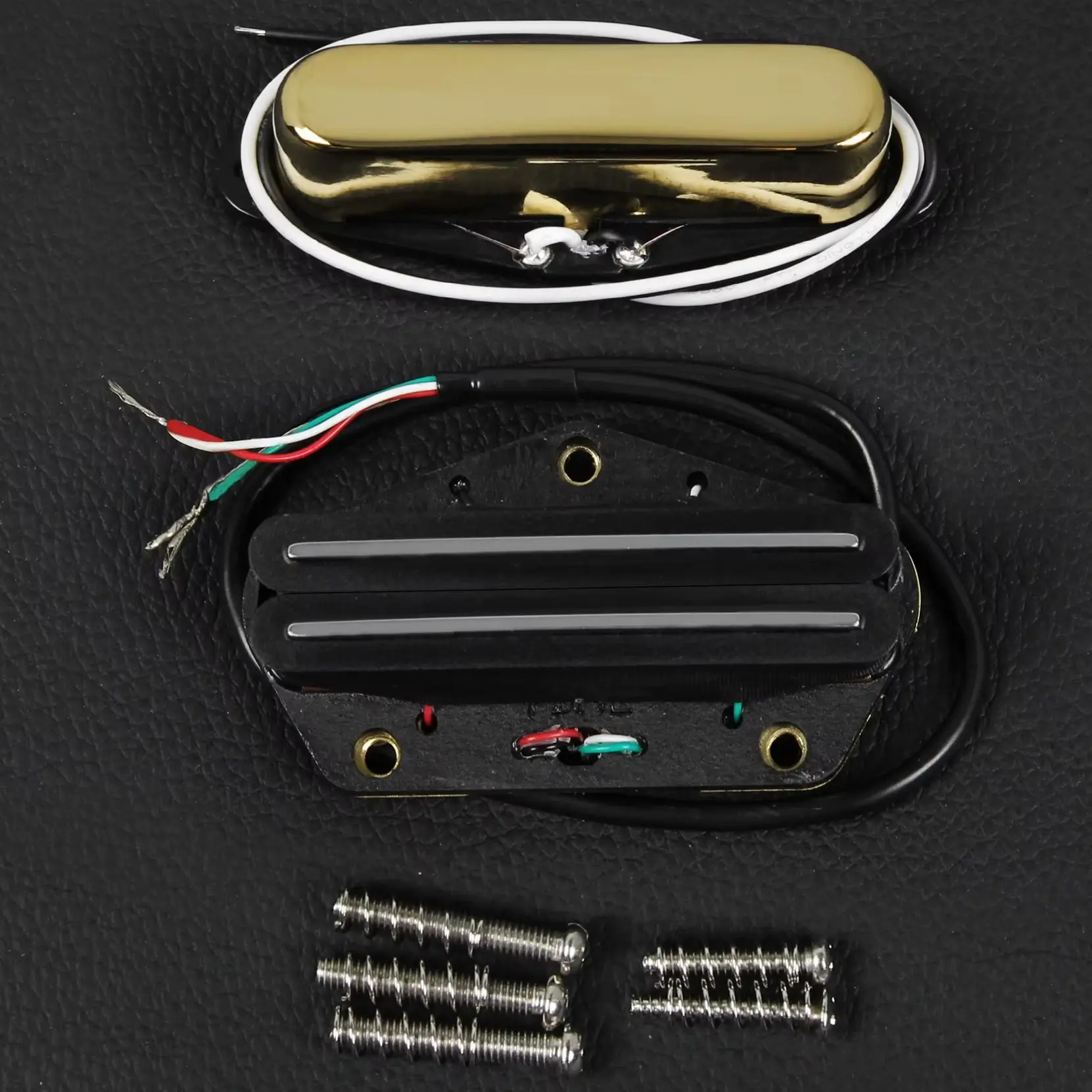 

Набор гитарных звукоснимателей FLEOR Alnico 5 TL, золотой гриф и двойной рельсовый звукосниматель, 7K + 12K, детали гитары