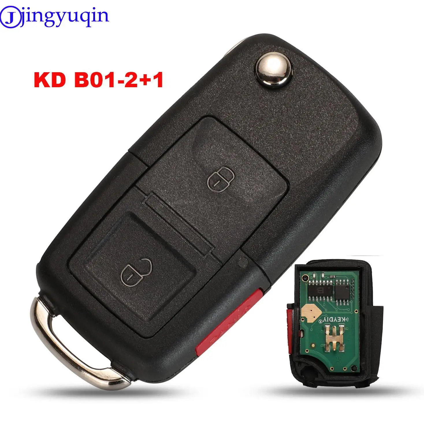 jingyuqin b01-2+1 3 buttons kd Remote For Vw Style Remote Key For kd900 (kd200) machine (1 piece)